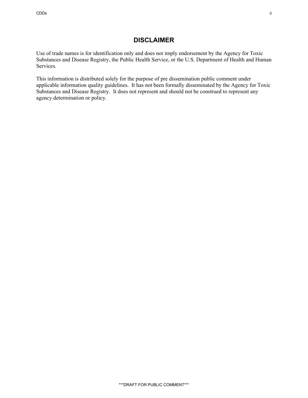 Page 2 preview of ATSDR Toxicological Profile for Chlorinated Dibenzo-p-Dioxins